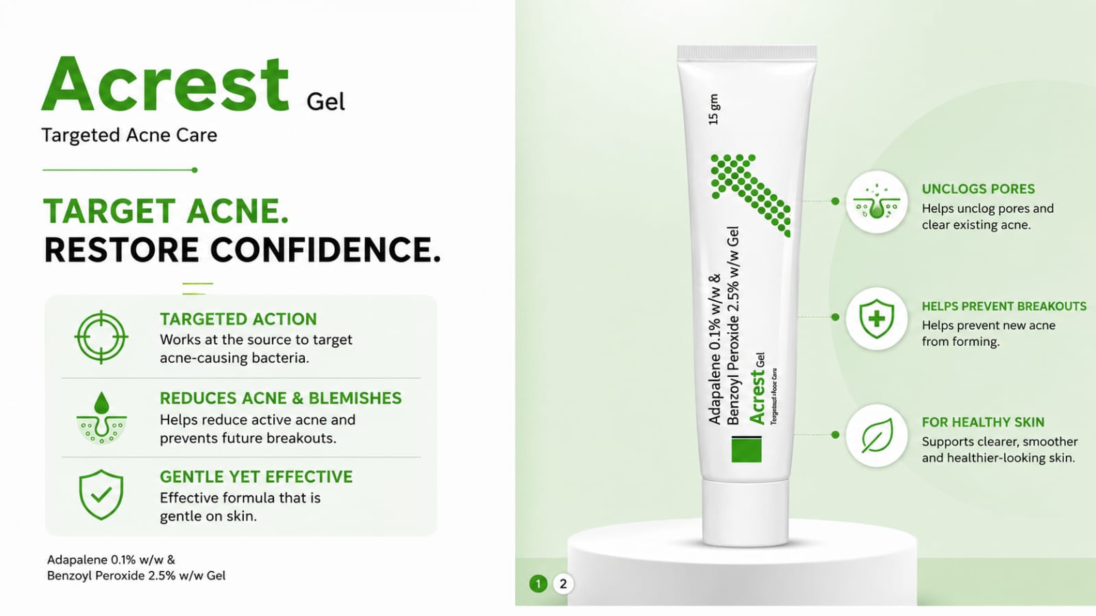 Acrest Target Acne Gel 15ML
