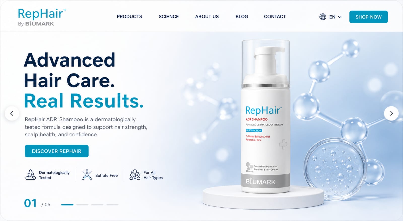 Rephair Adr Shampoo Dandruff Control Therapy 100ML