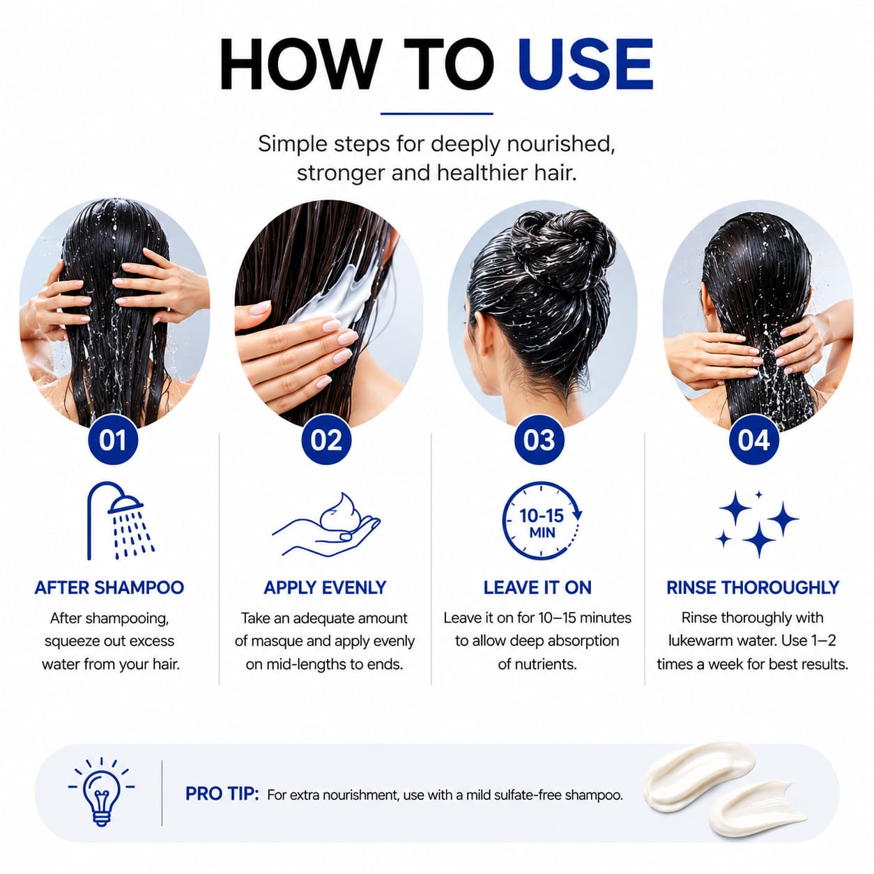 HO7 Restorative Hair Masque Multi-Action Deep Conditioning Treatment 100ml